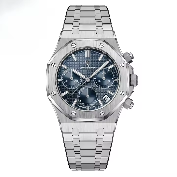 Marca suiza multifuncional nuevo reloj para hombre reloj de cuarzo luminoso impermeable - 1