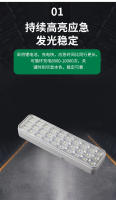 Luz de emergencia integrada para acampar Luz de emergencia Carga portátil Luz de puesto de mercado nocturno Iluminación de emergencia Luz para acampar al aire libre - details 2