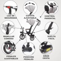 Bicicleta de Niño Plegable Evolutiva Asiento Reclinable y Giratorio 360 - details 2