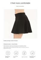 Culottes deportivos de cintura alta para mujer, Falda corta de secado rápido para correr, antivacío, con forro de tenis, Yoga Fiess - details 0