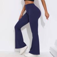 Pantalones acampanados con cintura en V, leggings de yoga de secado rápido de cintura alta, pantalones deportivos de pierna ancha para Fiess - details 42