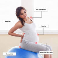 Pelota de Yoga, Pilates, Fitness, gimnasio, Fitball, ejercicio de equilibrio, pelota de entrenamiento - details 4