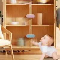 Protector de seguridad para niños, cerraduras de seguridad para bebés, equipo de protección de plástico, cerraduras con ranura, correas de Color sólido multiusos - details 0