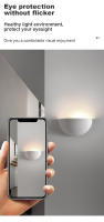 Tomaxin Lámpara de pared Iluminación energy saving con estilo Wabi Sabi - details 3