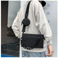 Nuevos bolsos para hombres y mujeres, bolsos de cadena personalizados de moda, bolsos de mensajero de hombro neutros y versátiles de moda, bolsos cuadrados pequeños. - details 10