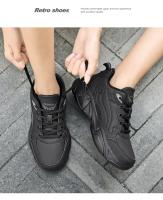 Zapatillas De Deporte De Cuero PU, Zapatos Informales Para Hombres, Zapatos Deportivos Para Niños, Negro Puro, Talla Grande 47 48, Tenis Masculinos - details 25