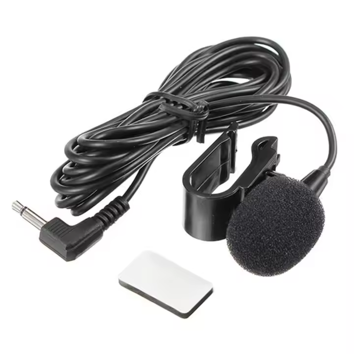 Micrófono externo con conector Jack de 3,5mm, estéreo, Lavalier, adhesivo, Audio para coche - 1