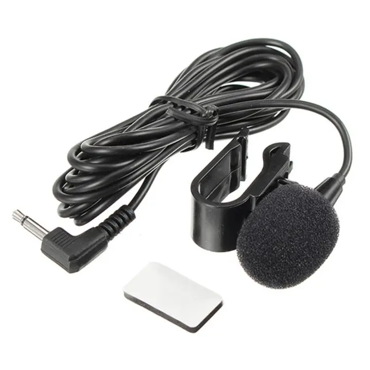 Micrófono externo con conector Jack de 3,5mm, estéreo, Lavalier, adhesivo, Audio para coche - 1