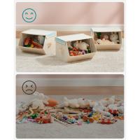 Cajas de Juguetes para Niños Juego de 3 Cajas Apilables y Plegables con Asas y Tapa Magnética - details 16