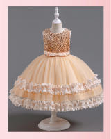Vestido Formal de Tul Abullonado para Bebé Princesa de Encaje para Fiesta de Cumpleaños de Niña de las Flores Infantil - details 12