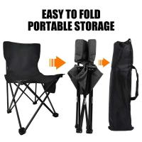Equipo portátil para acampar con forma de luna para picnic, nuevas sillas de metal, sillas plegables para exteriores - details 5