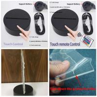 Lámpara de ilusión 3D para montar en motocicleta Luz de noche LED para cabeza - details 17