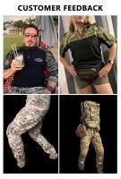 Hanye verde negro camuflaje piel de tiburón pantalones de concha suave Montañismo al aire libre - details 11