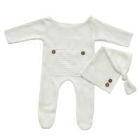Conjunto de Gorro y Sombrero para Bebé Accesorios de Recién Nacido Gorro de Mono de Punto con Cola Larga Kit de Fotografía para Niños 2 pcs - details 6
