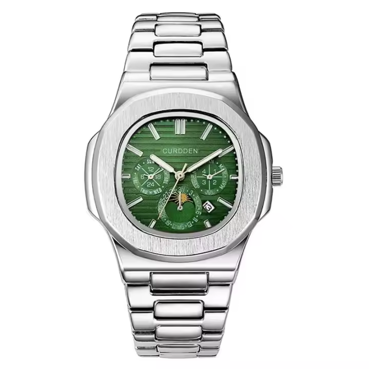 Reloj de Cuarzo de Lujo Leten Estilo Casual de Moda para Hombres Correa de Aleación - 1