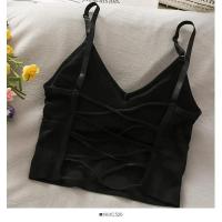 Top Deportivo para Mujer Camisola sin Mangas con Sujetador Incorporado Color Sólido Estilo Crop - details 2