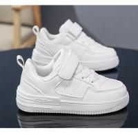 Zapatillas Blancas Nuevas 2025 Zapatos Deportivos para Niños Pequeños Estilo Universitario Velcro - details 2