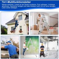 Escalera Telescópica de Aluminio de 5m Portátil, Desmontable, Antideslizante, Extensible, Multiusos, Carga de 150kg Mejoras del Hogar y Herramientas - details 45