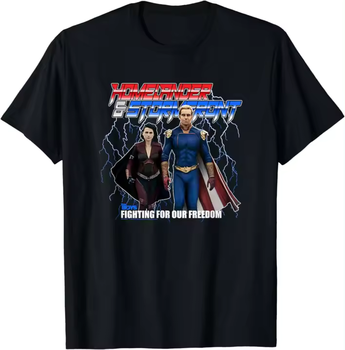 Camiseta de Homelander y Stormfront Moda para Hombres Camisetas Normales - 1