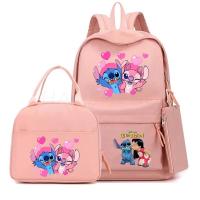 Conjuntos de Mochilas Escolares LILO y Stitch Bolsas de Almuerzo para Niños y Niñas - details 0