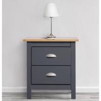 stock Comoda de Noche de 5 cajones en Gris/Roble - details 5