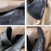 Bolso de hombro de cuero PU Vintage para mujer, bolso Hobo de gran capacidad, bolso de oficina, bolsos de compras simples informales, moda de invierno - details 21