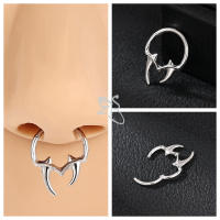 ZS 1 pieza de anillo de nariz de cristal rosa CZ para mujeres y niñas, Piercing de nariz de aro de acero inoxidable de 16G, joyería para Piercing de cartílago helicoidal de 10MM - details 10