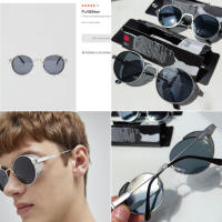 Gafas de sol antiradiación de la marca PULL&BEAR, aptas tanto para hombre como para mujer, gafas de sol estilo punk que protegen contra los rayos UV y proporcionan protección solar. - details 2