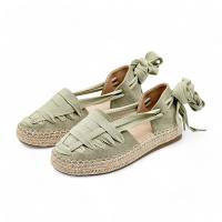 Sandalias Planas de Lona con Cordones de Yute Para Mujer Tendencia Elegante Cómoda y de Moda Para Primavera y Verano - details 1