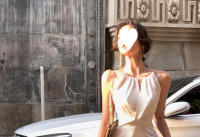 Vestido de noche de gama alta certificado blanco, regalo de cumpleaños elegante de verano para mujer de satén de acetato francés - details 9