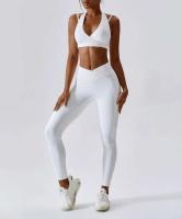 Conjunto de yoga sin costuras de 2 piezas para mujer, sujetador para gimnasio y correr, ropa deportiva, body, sujetador deportivo - details 29