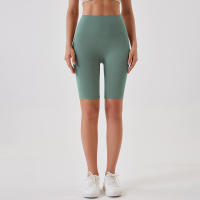 Pantalones cortos de yoga para mujer, leggings deportivos transpirables, cintura alta, para entrenamiento y gimnasio - details 22