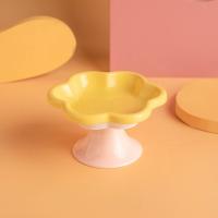 Cuenco de cerámica antivuelco para gatos, cuenco antideslizante antivómitos para mascotas, cuenco de pie alto, bonito con diseño de flores, alimentador para beber y comer para mascotas - details 18