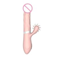 Embalaje privado Sexy HESEKS Realista Telescópico Vibrador Estimulador del Clítoris Lengua Giratoria Lamido Masaje de Vagina Punto G Juguete Sexual Para - details 7
