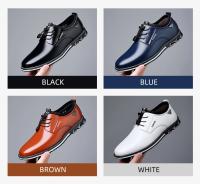 Zapatos Casuales para Hombre Mocasines de Moda sin Cordones, Zapatos de Trabajo de Cuero con Plataforma, Talla Grande 50 - details 1