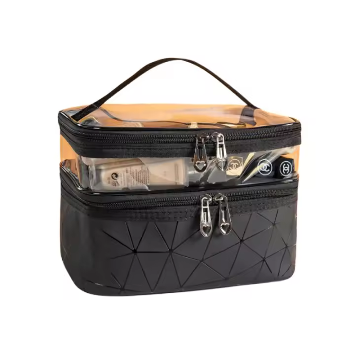 Bolso de maquillaje portátil grande y multifuncional coreano Ringer, bolsa de viaje y almacenamiento para uso diverso. - 1