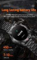2025 Nuevo Reloj inteligente De Linterna LED.Impermeable.Llamada.GPS.107 + Modo Deportivo.Vigilancia Sanitaria.Batería De 450 Ma.Pantalla De Alta Definición AMOLED 466 * 466 De 1,43 Pulgadas.Reloj Deportivo Al Aire Libre De Brújula.Para iOS Y Android - details 8