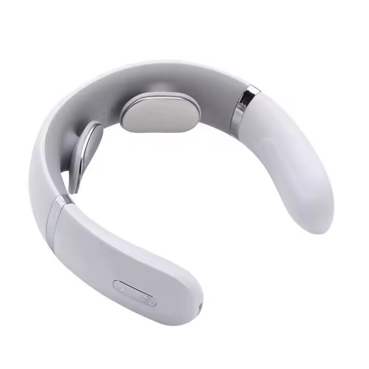 Nuevo masajeador inteligente de músculos de hombros y cuello, relajación eléctrica por calor, cuerpo en cualquier momento, carga USB, blanco - 1