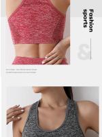 Sujetador push-up transpirable para mujer, ropa interior deportiva, correr, yoga, fitness - details 12