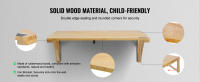 SucceBuy Mesa plegable montada en la pared, 31.5" x 23.62", escritorio de madera con hojas abatibles, escritorio flotante con soporte de hierro, plegable - details 1