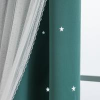 Cortinas de dormitorio opacas aislantes de doble capa con gafas de protección UV, 1 pieza - details 29