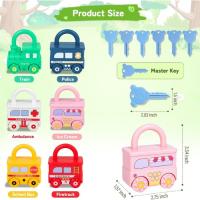 Excitat Juguete de Cerradura y Llave Diversión Montessori para Toddlers Juegos de Coche para Aprendizaje Educativo - details 4
