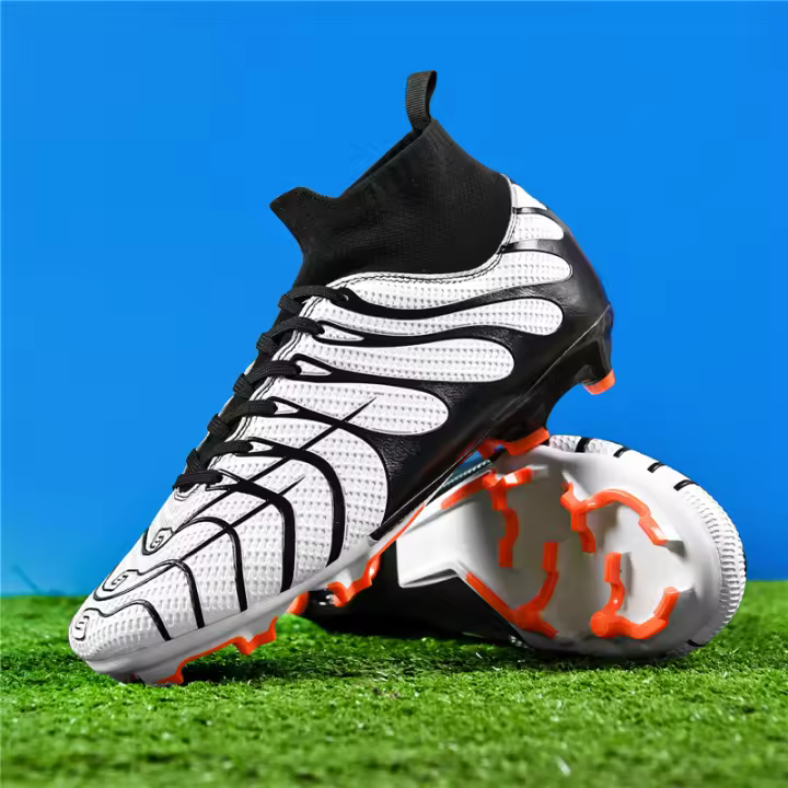 Calzado de fútbol transpirable de caña alta para hombre y mujer, calzado deportivo para interiores y exteriores - 1