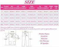 Muchos colores, conjuntos de uniformes para enfermería con cuello en V para mujer, uniforme médico morado menta, pantalones de pierna para correr, conjuntos de enfermeras médicas - details 0