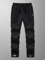 Pantalones de chándal de invierno para hombre, pantalones de chándal gruesos y cálidos de lana, ropa deportiva con bolsillos y cremallera, pantalones de chándal informales de algodón de talla grande 6XL 7XL 8XL - details 4