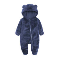 Ropa de bebé para niños pequeños, pelele, pijamas para niños y niñas, monos con capucha de algodón cálido, trajes para recién nacidos, novedad de 2023 - details 1