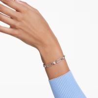 Swaroski-pulsera de cadena de eslabones de Plata de Ley 925, pulsera de piedra de circón redonda transparente, regalo de joyería ajustable para mujer de 16-20cm ﻿ - details 2