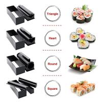 Kit de herramientas para hacer Sushi, utensilio antiadherente para Hacer bolas de arroz japonesas, molde para rollo de pastel, 3/10 piezas, nuevo - details 6