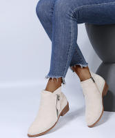 Mujer – Botines con tacón cuadrado – Botines con Cremallera – Tacón Medio – Estilo Casual – Cómodos – Moda - details 5
