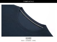 Polo de manga corta para hombre, camiseta de manga corta de algodón con cuello redondo y empalme a la moda de Polot liso con gofres, para uso diario - details 25